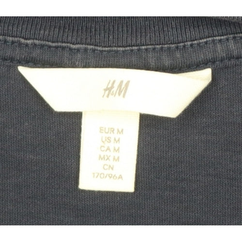 H&M Women Blue M Los Angeles California Cotton Jersey T-Shirt
