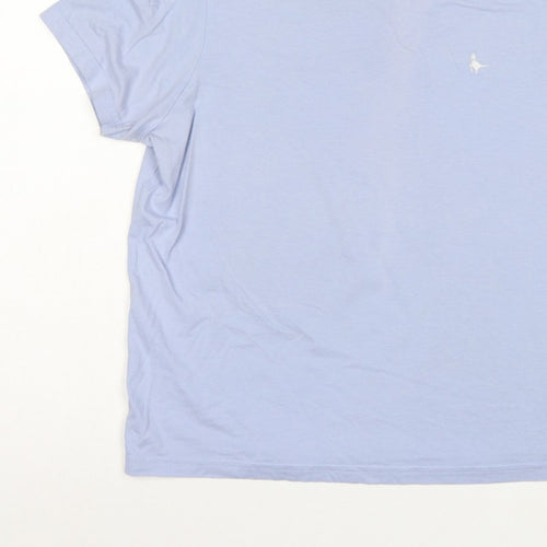 Jack Wills Women’s Blue UK 10 Basic Logo Jersey T-Shirt