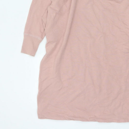 Uniqlo Women Pink S Minnie Mouse Graphic Mock Neck Jumper Dress