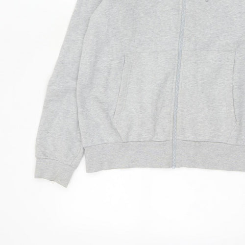 Lacoste Men’s Grey L Classic Fit Full Zip Hooded Logo Hoodie