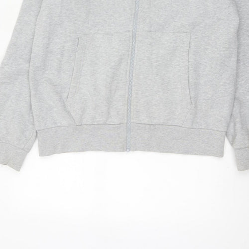 Lacoste Men’s Grey L Classic Fit Full Zip Hooded Logo Hoodie