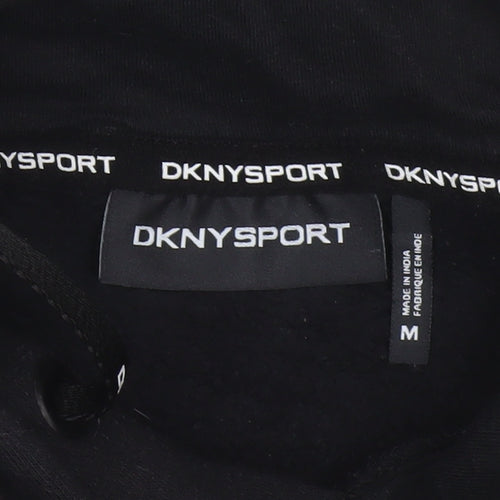 DKNY Sport Men’s Black M Pullover Logo Hooded Sweatshirt