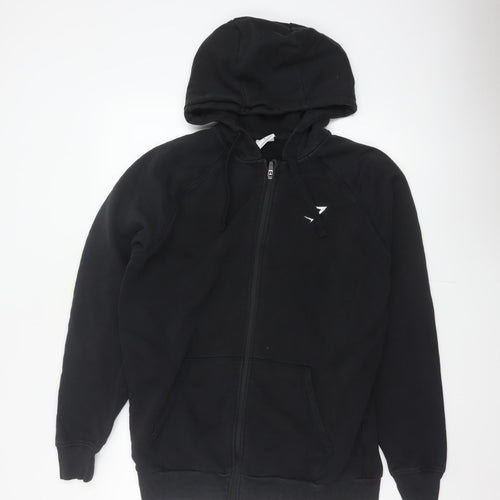 Gymshark Men's Black L Full Zip Hooded Fleece Logo Hoodie