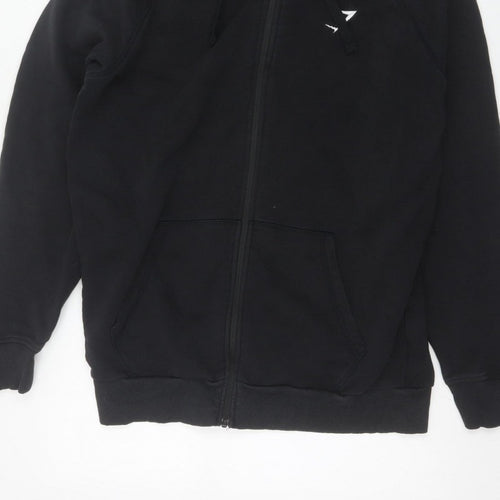 Gymshark Men's Black L Full Zip Hooded Fleece Logo Hoodie