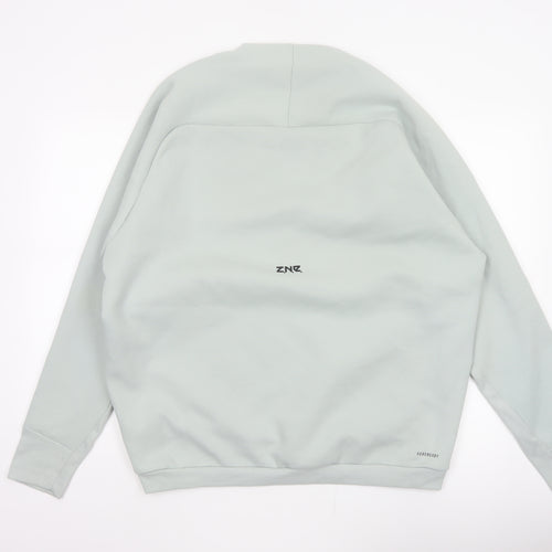 Adidas Men’s Green L Leeds United Z.N.E. Crew Neck Pullover Sweatshirt