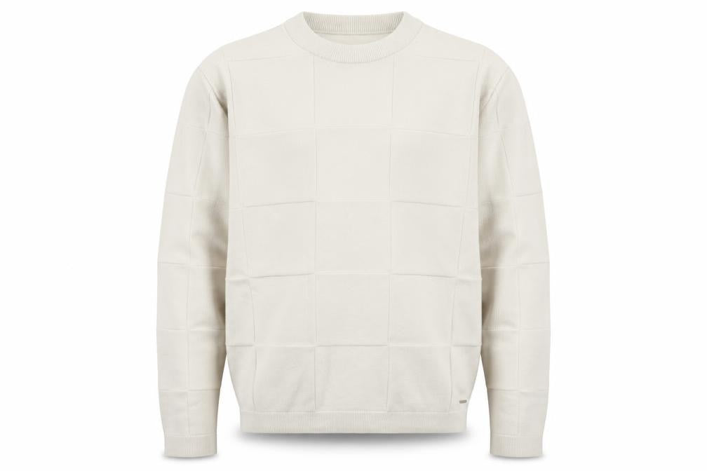 Marks & Spencer Autograph Men’s Ivory XL Geometric Knit Jumper
