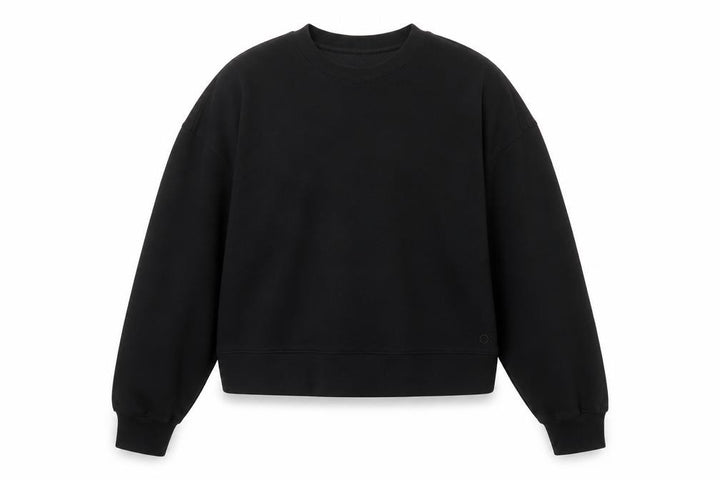 Goodmove Women’s Black UK 12 Pullover Crew Neck Raglan Sweatshirt