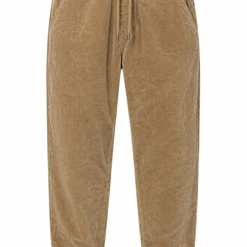Denim Co. Men’s Beige M Corduroy Cuff Jogger Trousers Drawstring