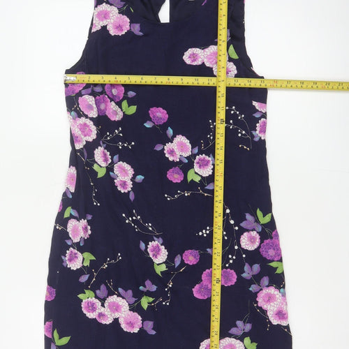 Red Herring Women’s Blue Floral Shift Dress Size 8 Sleeveless