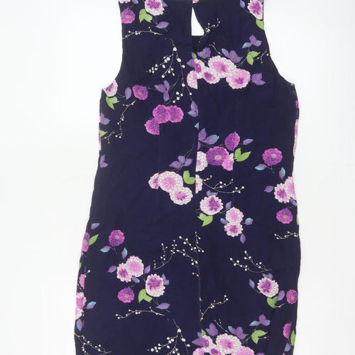 Red Herring Women’s Blue Floral Shift Dress Size 8 Sleeveless
