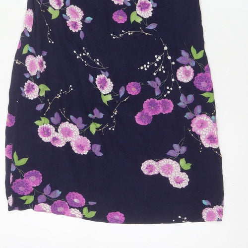 Red Herring Women’s Blue Floral Shift Dress Size 8 Sleeveless