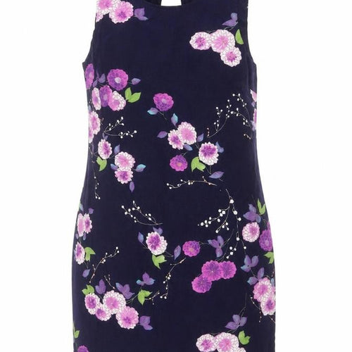 Red Herring Women’s Blue Floral Shift Dress Size 8 Sleeveless