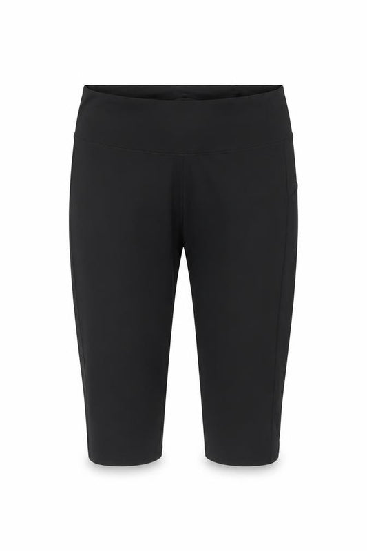 Front view of Goodmove Women’s Black, size UK 22, Compression Activewear Capri Shorts Pockets