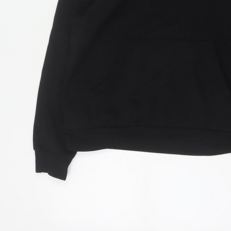 McKenzie Men’s Black S Pullover Hoodie Logo Drawstring Pocket