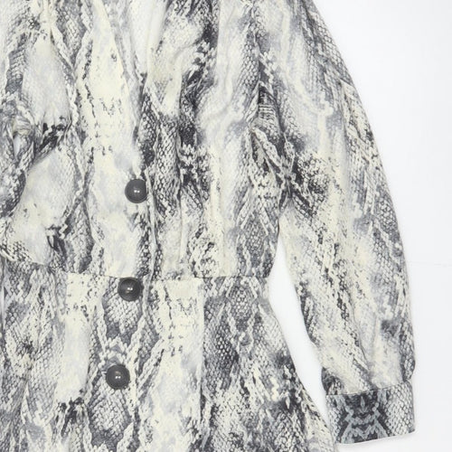 Zara Basic Women’s Multicoloured Snake Print XS Fit & Flare Dress