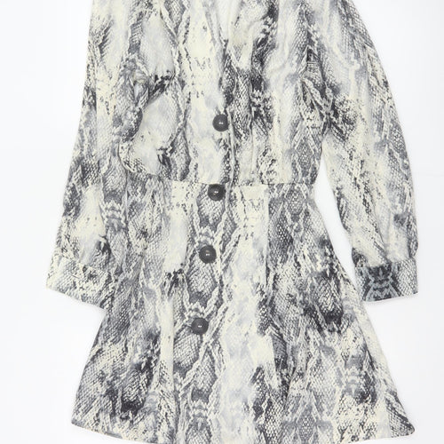 Zara Basic Women’s Multicoloured Snake Print XS Fit & Flare Dress