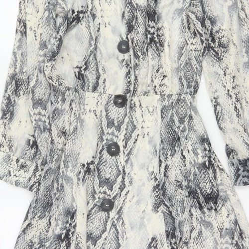 Zara Basic Women’s Multicoloured Snake Print XS Fit & Flare Dress