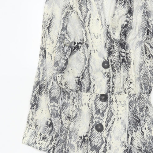 Zara Basic Women’s Multicoloured Snake Print XS Fit & Flare Dress