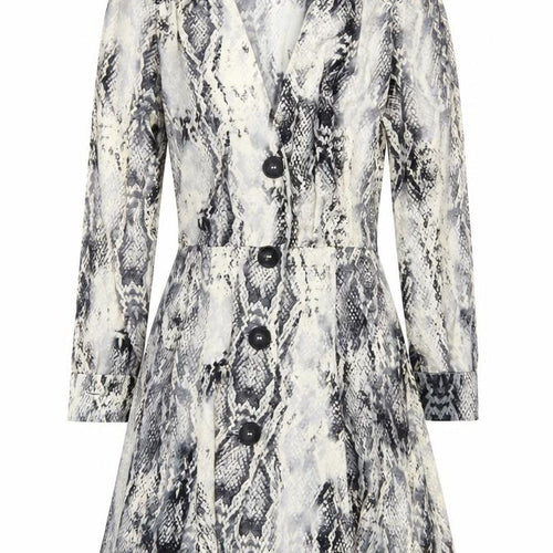 Zara Basic Women’s Multicoloured Snake Print XS Fit & Flare Dress