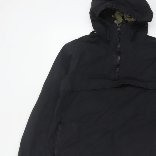 Dickies Men’s Black Small Hooded 1/4 Zip Anorak Jacket