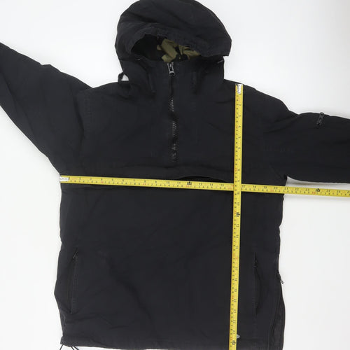 Dickies Men’s Black Small Hooded 1/4 Zip Anorak Jacket