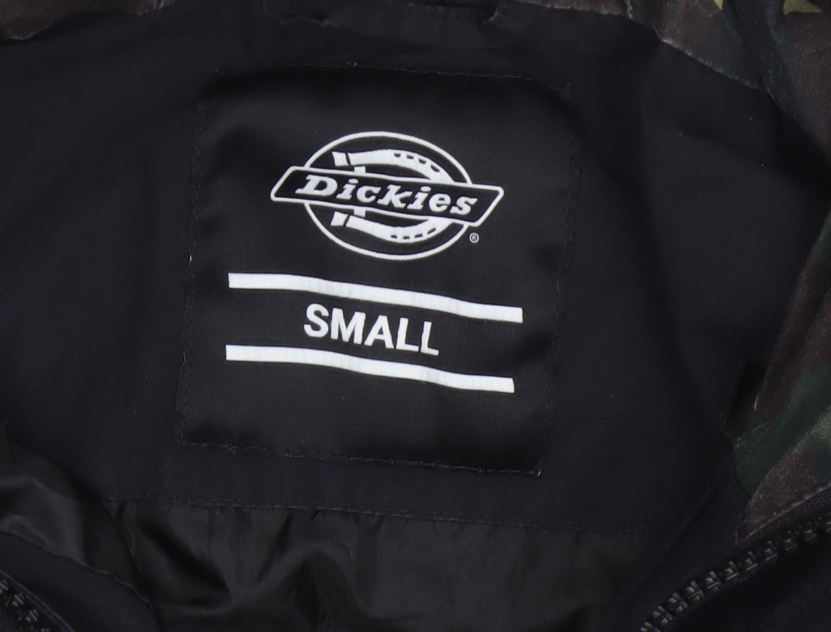 Dickies Men’s Black Small Hooded 1/4 Zip Anorak Jacket