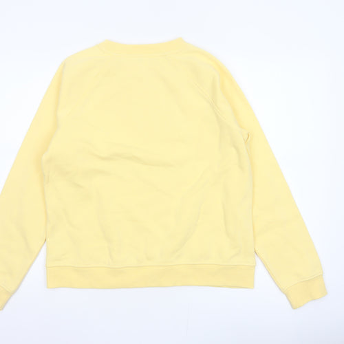 Next Women Yellow M Love Slogan Graphic Pullover Sweatshirt