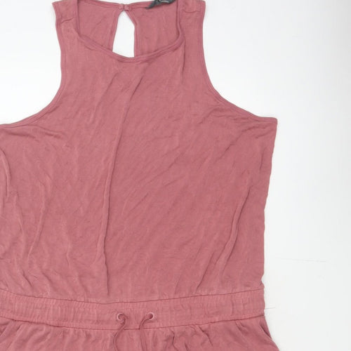 Marks and Spencer Women Pink UK 20 Modal Jersey Sleeveless Playsuit
