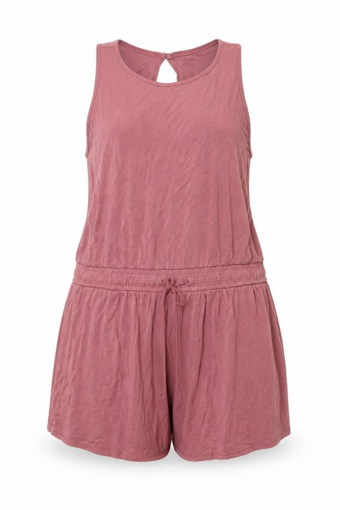 Marks and Spencer Women Pink UK 20 Modal Jersey Sleeveless Playsuit