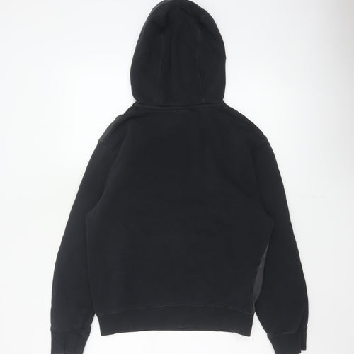 Nike Men Black Grey XS Pullover Hoodie Logo Graphic Fleece
