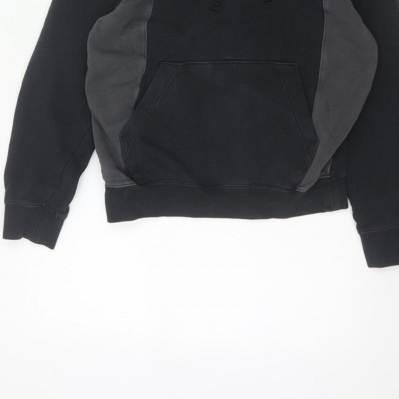 Nike Men Black Grey XS Pullover Hoodie Logo Graphic Fleece
