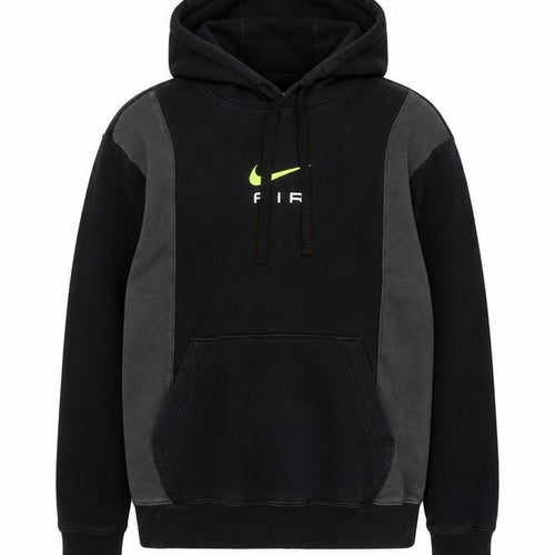 Nike Men Black Grey XS Pullover Hoodie Logo Graphic Fleece