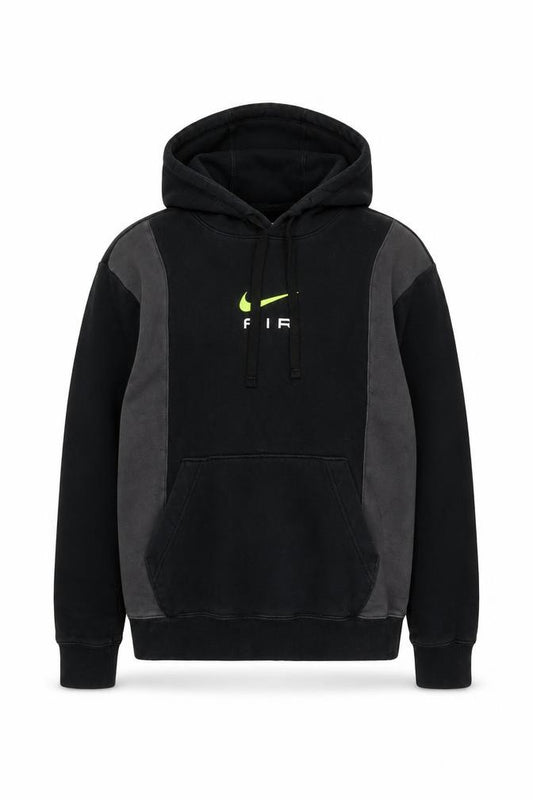 Nike Men Black Grey XS Pullover Hoodie Logo Graphic Fleece