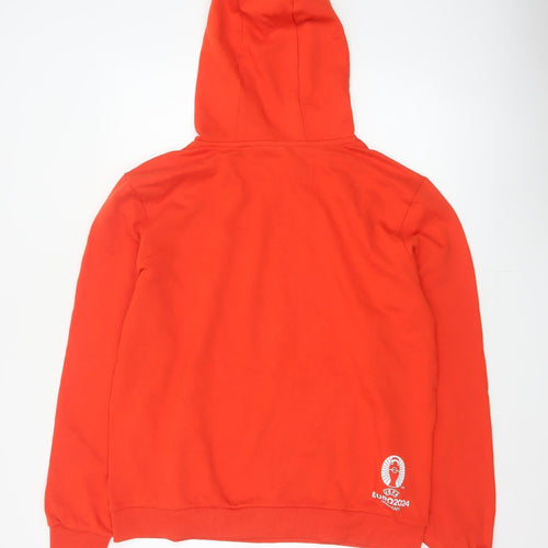 UEFA Euro 2024 Men’s Red L Pullover Hoodie England Football Graphic