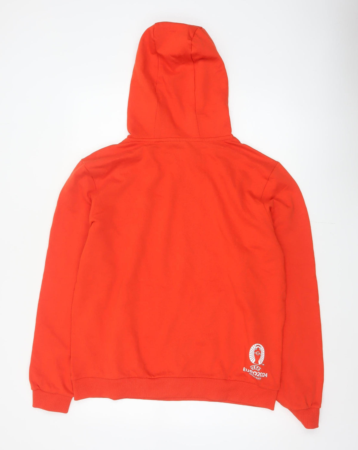 UEFA Euro 2024 Men’s Red L Pullover Hoodie England Football Graphic