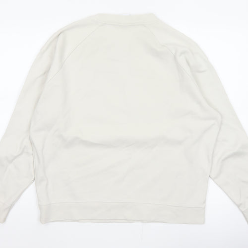 Zara Men Ivory M Pullover Sweatshirt Josef Albers Graphic Art Cotton