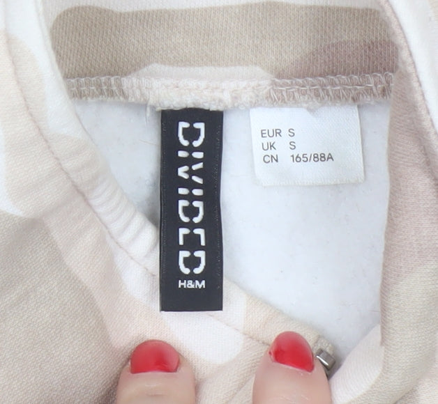 Additional view of H&M Divided Women’s Beige Camo Quarter Zip Sweatshirt, size S
