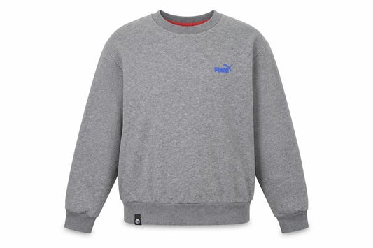 Puma Men’s Grey M Pullover Crew Neck Embroidered Logo Sweatshirt