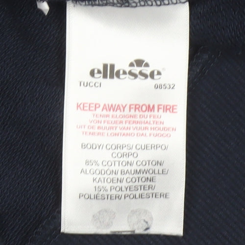 Ellesse Men’s Blue M Pullover Crew Neck 1959 Logo Sweatshirt