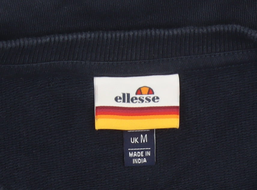 Ellesse Men’s Blue M Pullover Crew Neck 1959 Logo Sweatshirt