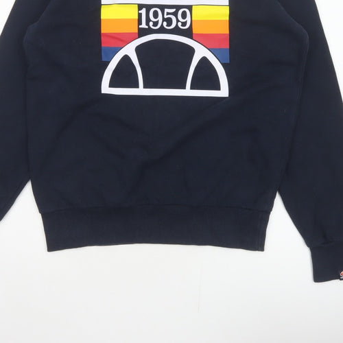 Ellesse Men’s Blue M Pullover Crew Neck 1959 Logo Sweatshirt
