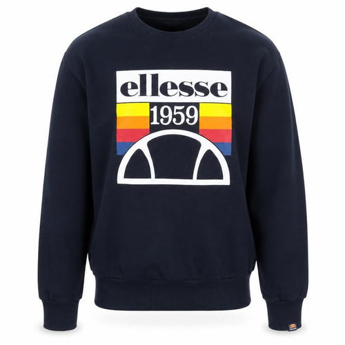 Ellesse Men’s Blue M Pullover Crew Neck 1959 Logo Sweatshirt