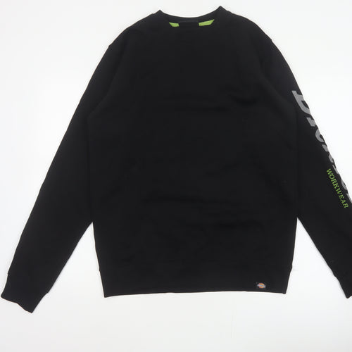 Dickies Men’s Black M Pullover Crew Neck Logo Graphic Sweatshirt