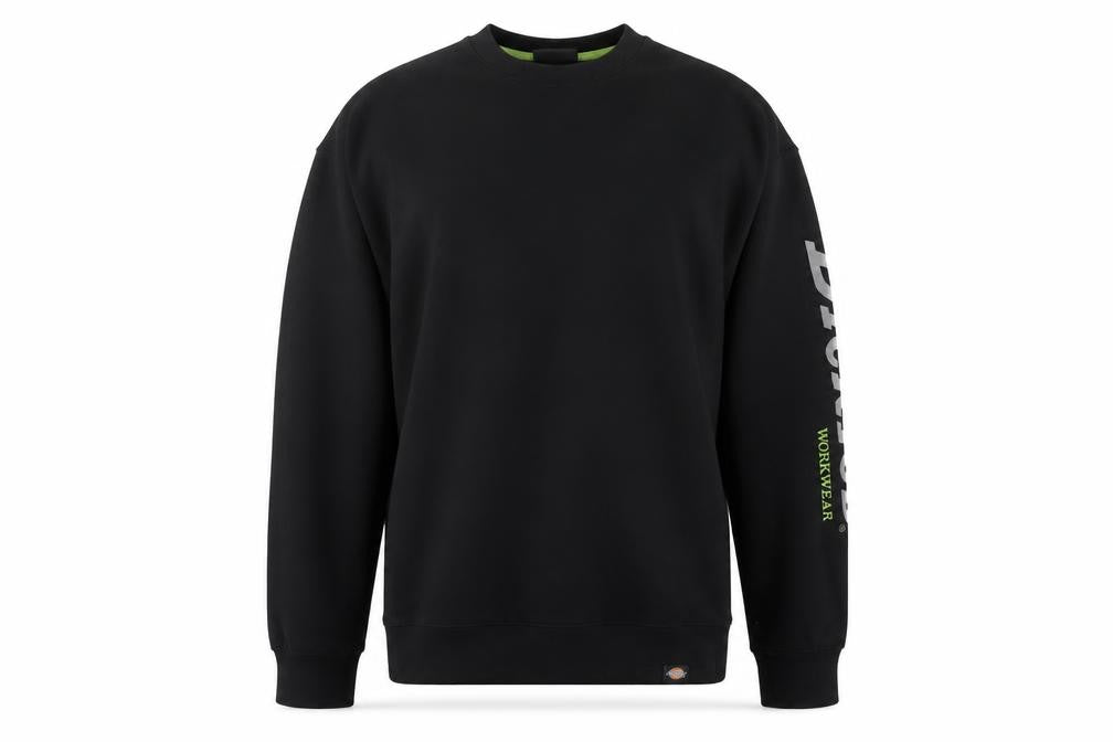 Dickies Men’s Black M Pullover Crew Neck Logo Graphic Sweatshirt