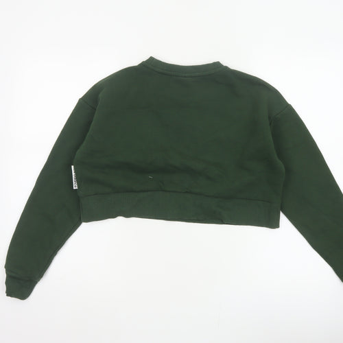 New Balance Women’s Green Logo Crop Pullover Sweatshirt Size M