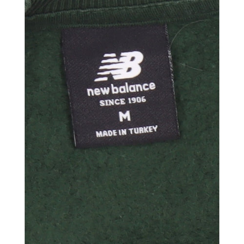 New Balance Women’s Green Logo Crop Pullover Sweatshirt Size M