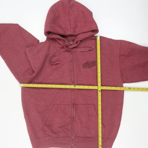 Saltrock Men’s Red M Full Zip Hooded Logo Fleece Hoodie