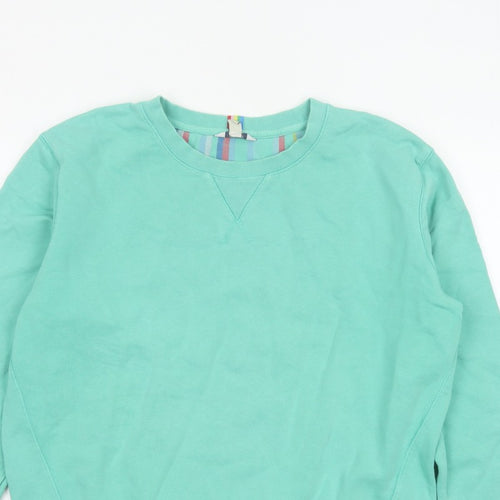 Joules Women Green UK 10 Pullover Crew Neck Cotton Sweatshirt