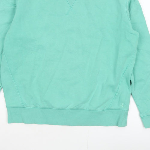 Joules Women Green UK 10 Pullover Crew Neck Cotton Sweatshirt