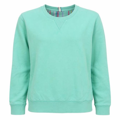 Joules Women Green UK 10 Pullover Crew Neck Cotton Sweatshirt